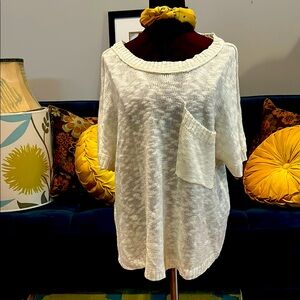 Women's White Knit Top #25